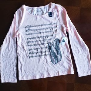 GAP Kids ballerina long sleeve shirt size large